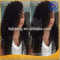 Hot new products for 2016 afro kinky curly glueless full lace human hair wigs grade 8a